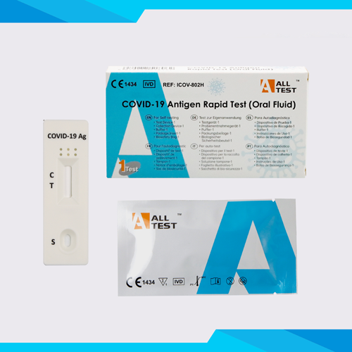 CE1434 OTC COVID 19 Antigen Rapid Test Kit Oral Fluid For Self Testing
